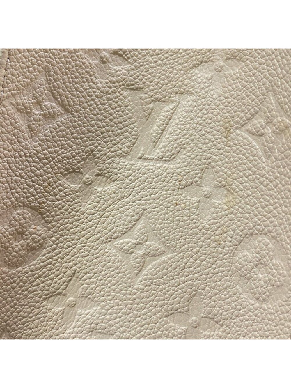 Louis Vuitton Tote Monogram Empreinte On The Go PM Cream Leather Cowhide - Picture 13 of 15
